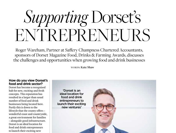 Saffery Champness Accountants in Dorset Magazine – September 2018 edition
