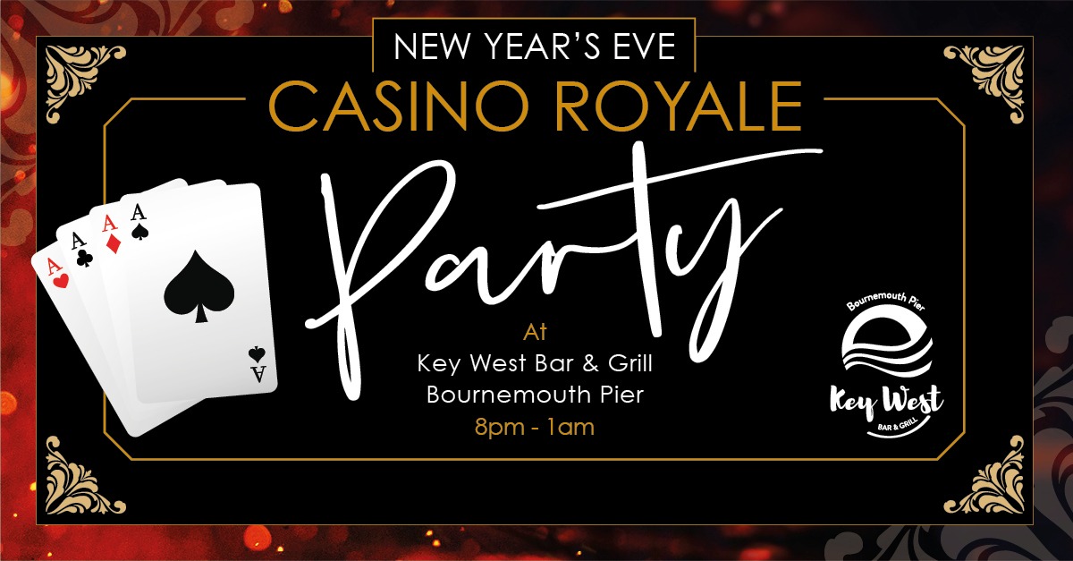 ﻿Celebrate the New Year in ‘Casino Royale’ style at Key West on Bournemouth Pier!