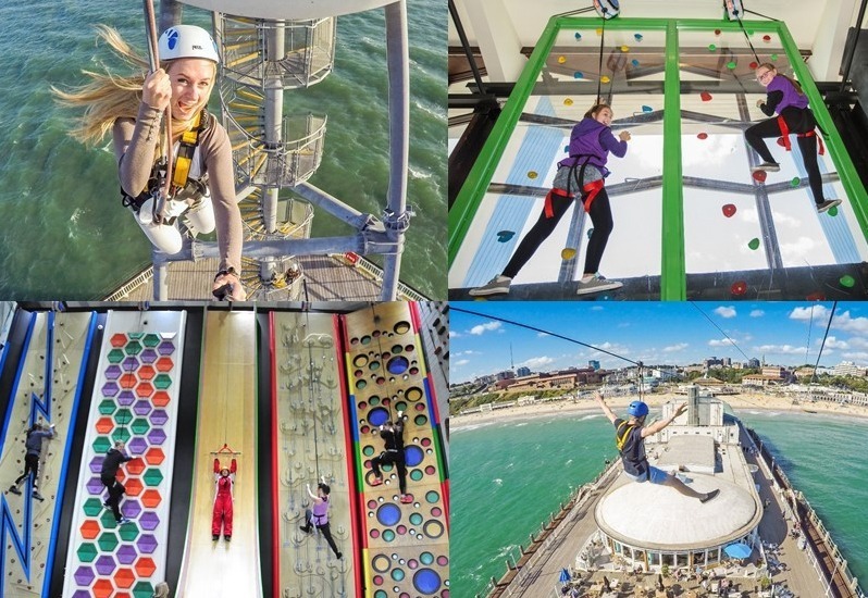 It’s May Madness on Bournemouth Pier – Half price offers for locals on the Zip Wire and RockReef Clip ‘n Climb!