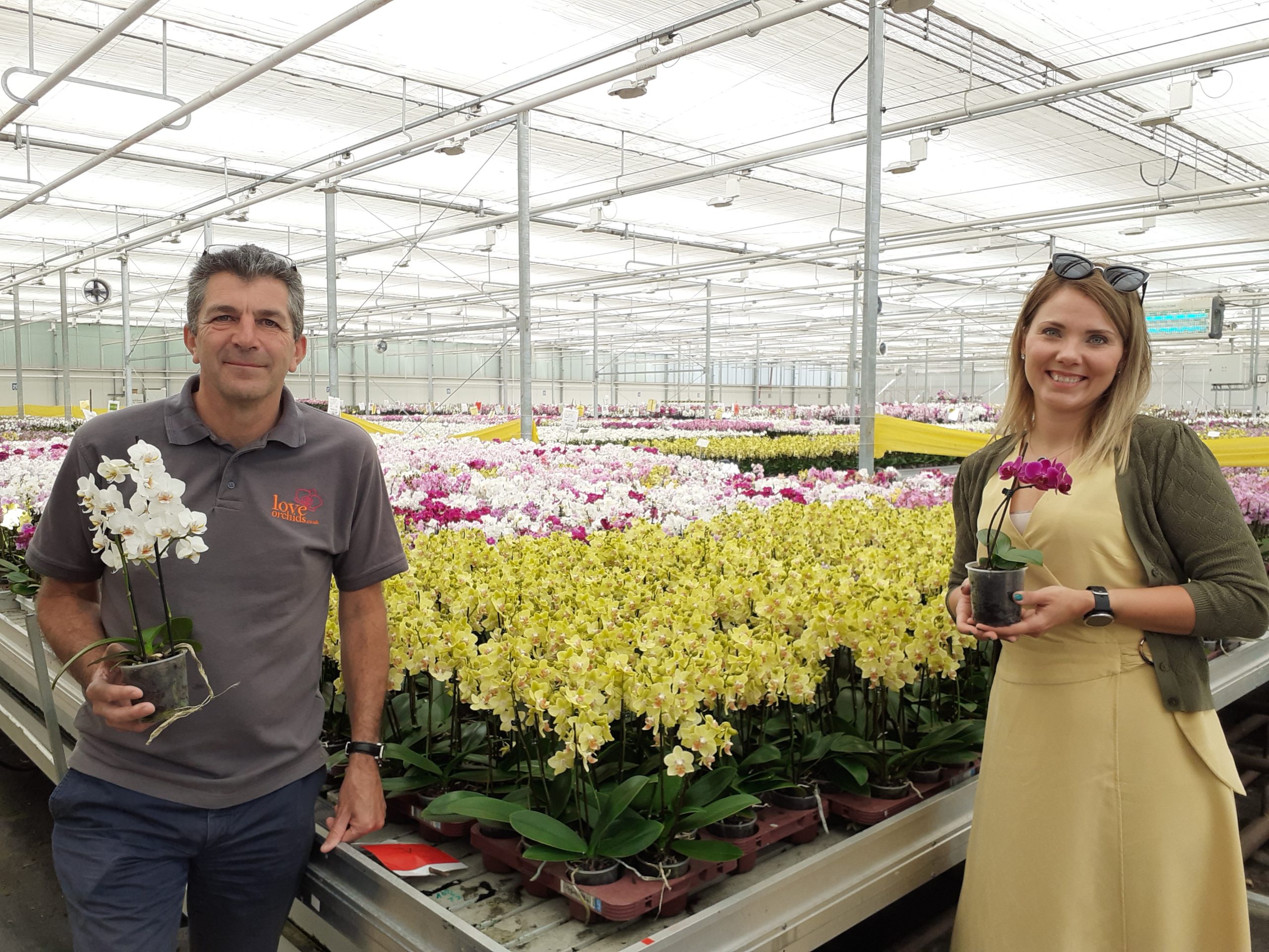 Double H Nurseries donate orchids to new Lewis-Manning Hospice Care premises
