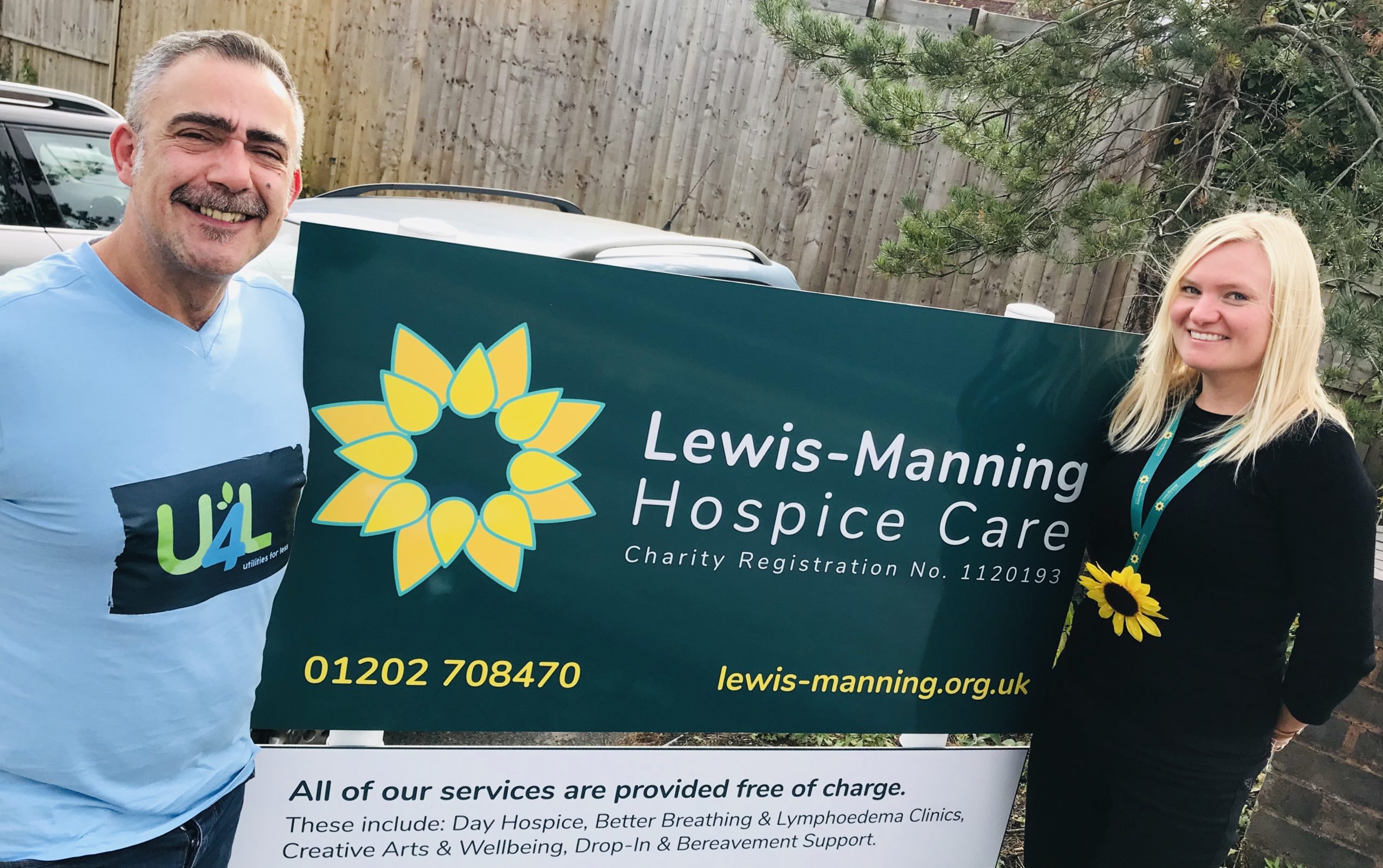 Utilities4Less name Lewis-Manning Hospice Care as charity partner of the year