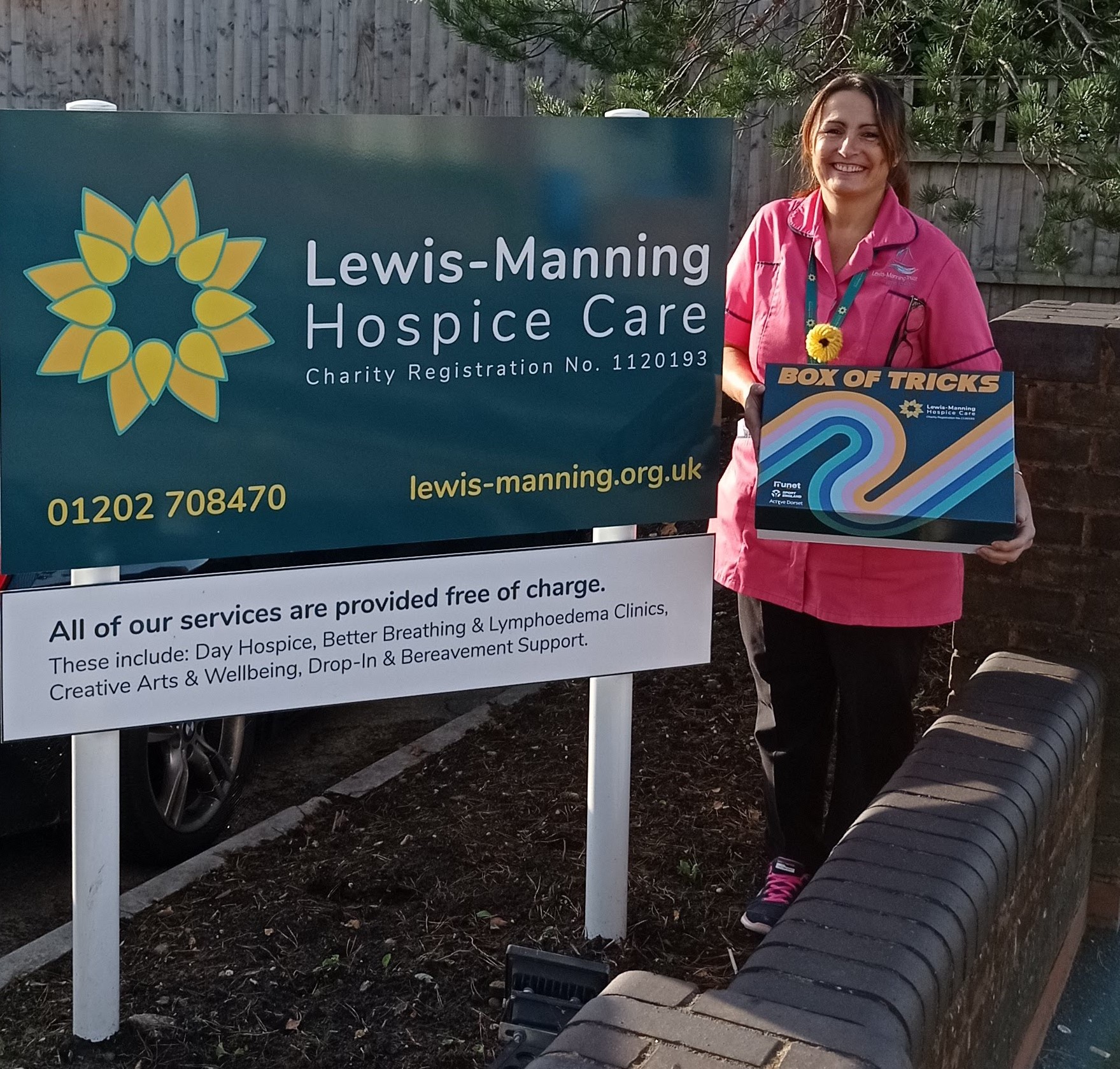 ‘Box of Tricks’ brings joy, inspiration and increased mobility to Lewis-Manning Hospice Care patients!