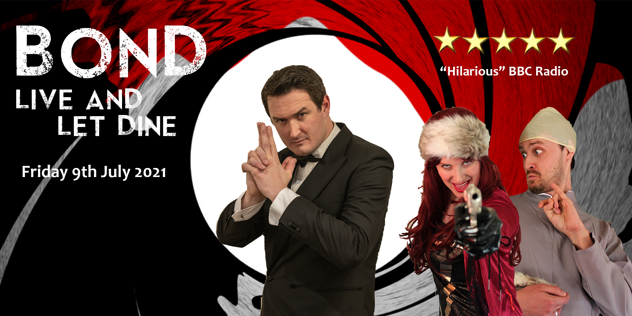 Bond themed ‘Live & Let Dine’ Dinner – a full immersive theatrical dining show at KeyWest Restaurant on Bournemouth Pier!