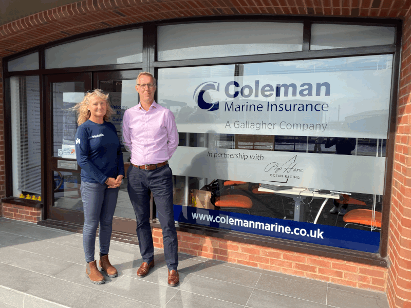 Pip Hare Ocean Racing Team bases themselves at Coleman Marine Insurance on Poole Quay