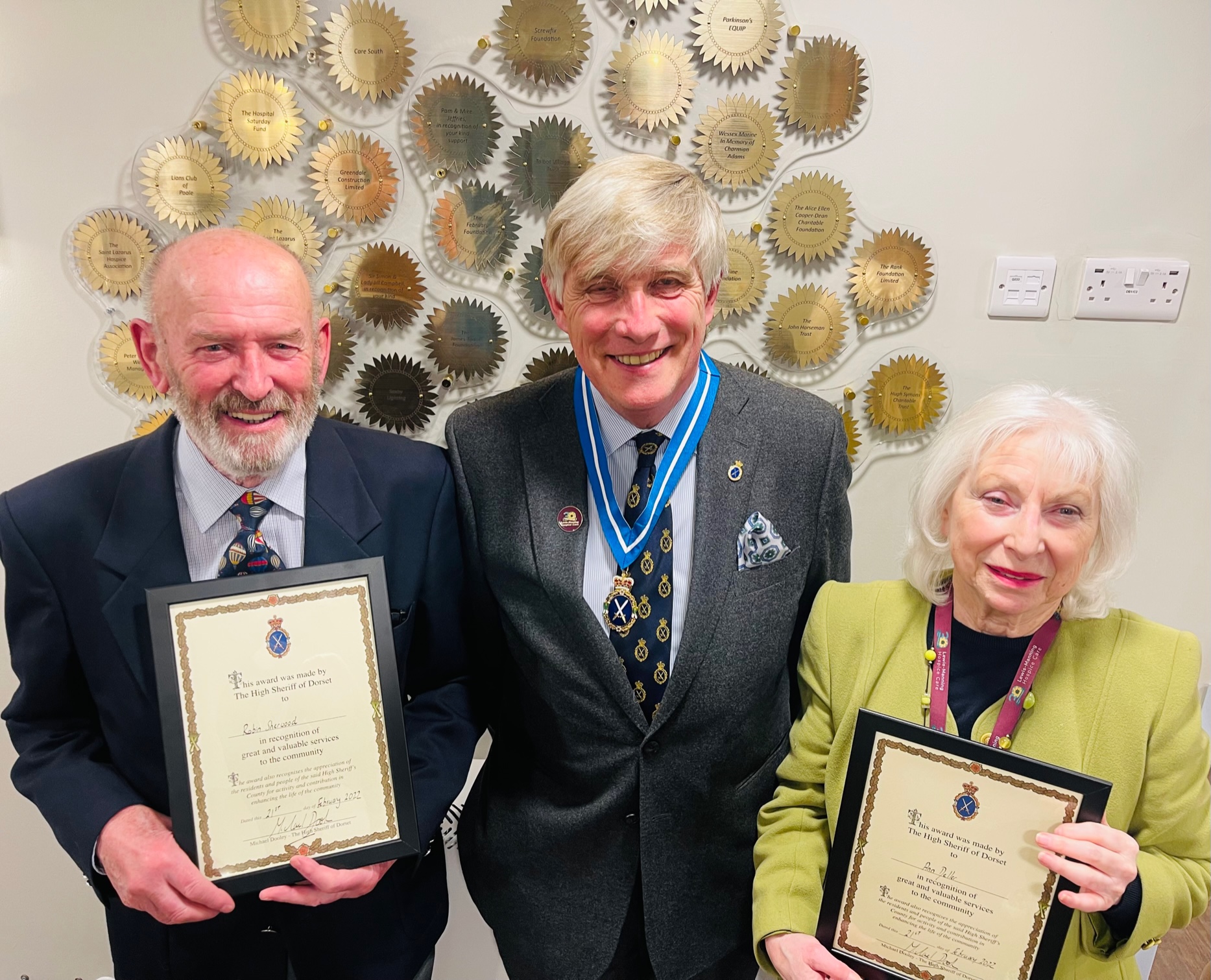 60 years of voluntary service celebrated at Lewis-Manning Hospice Care with High Sheriff Award