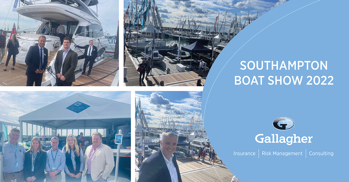 Gallagher’s Poole-based marine practice meet with clients and industry partners at the 53rd Southampton Boat Show