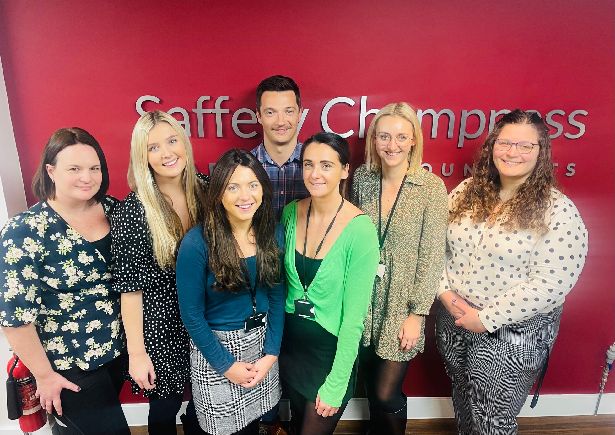 Saffery Champness team celebrate promotions in Bournemouth Office