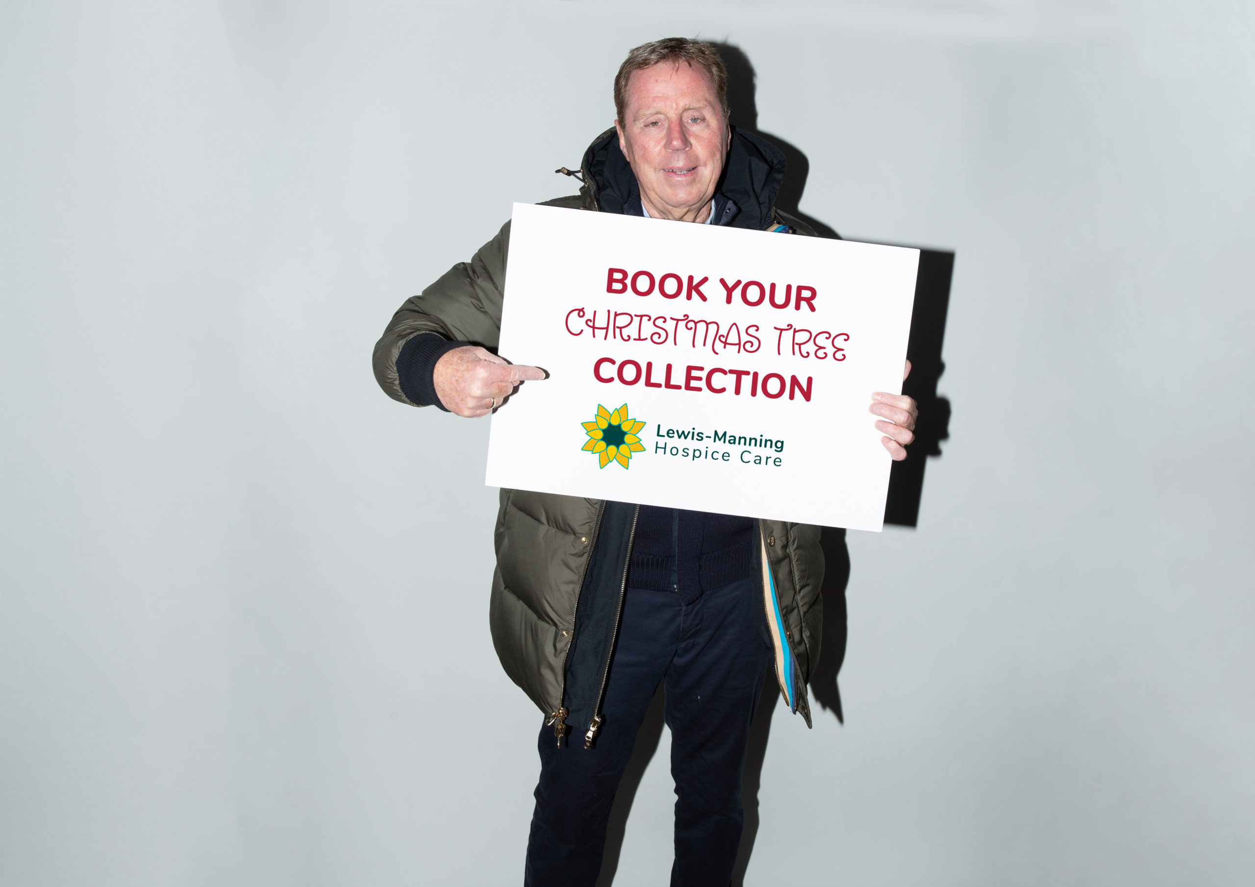 Lewis-Manning Hospice Care’s Christmas tree collection and recycling service is back by popular demand and has been given the big thumbs up from Patron, Harry Redknapp
