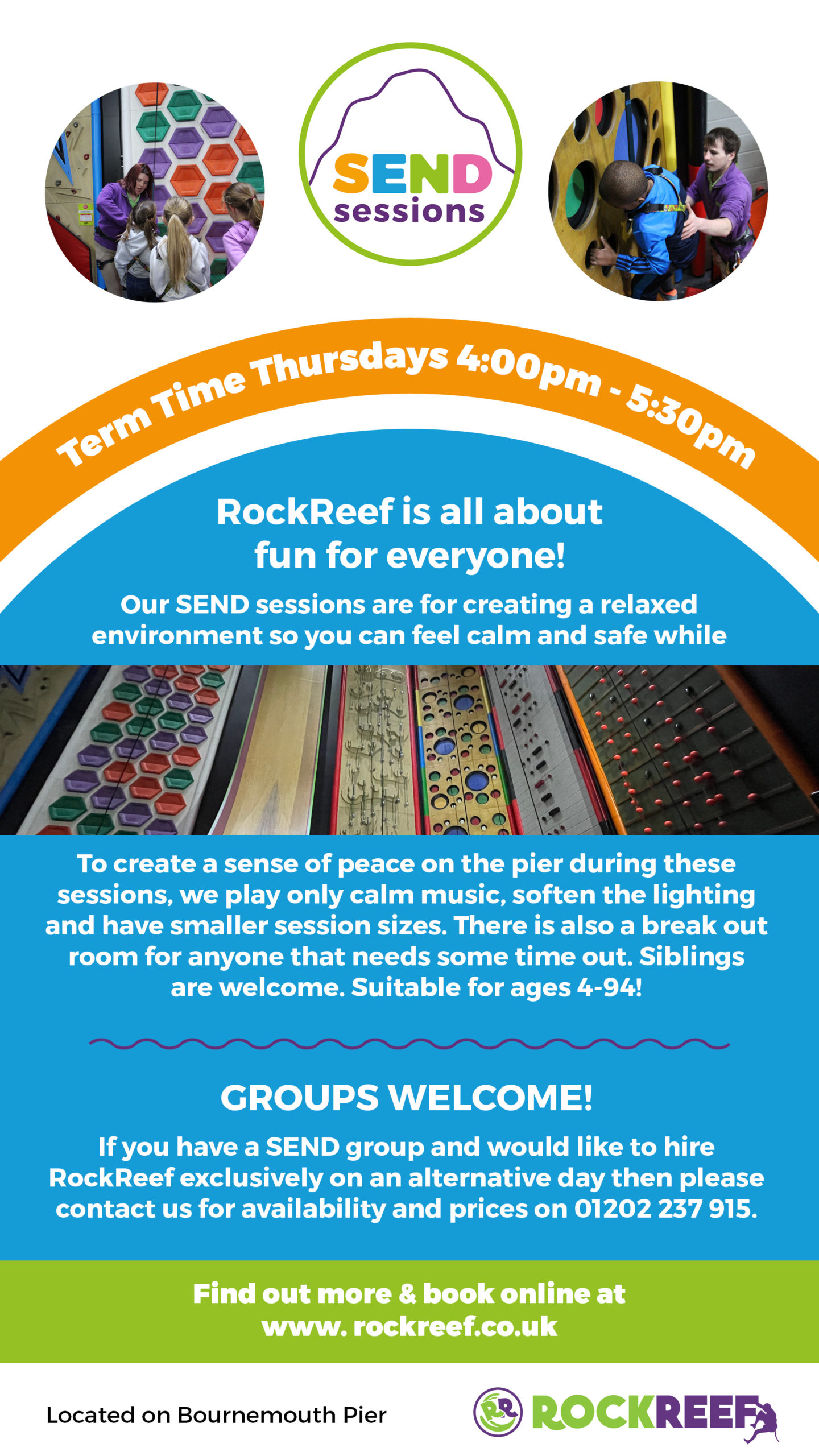 Fun climbing for all with RockReef’s New SEND Session!
