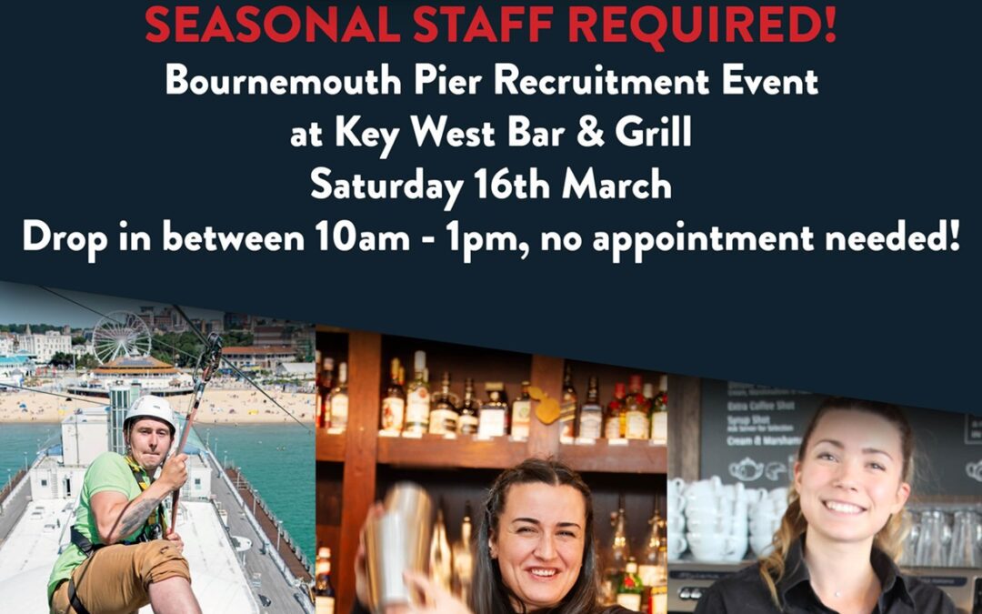Recruitment Day set for Bournemouth Pier to attract seasonal staff
