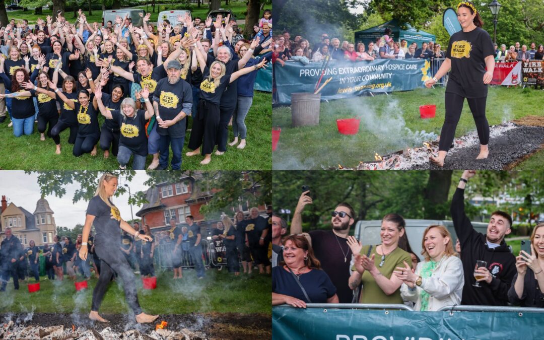 Brave souls unite: Lewis-Manning Hospice Care hosts thrilling Fire walk Fundraiser and raises over £13,000