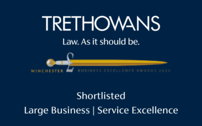 Trethowans shortlisted for two awards at the 2025 Winchester Business Excellence Awards